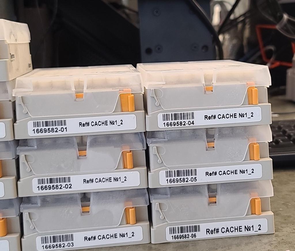 Image showing plastic boxes with compounds